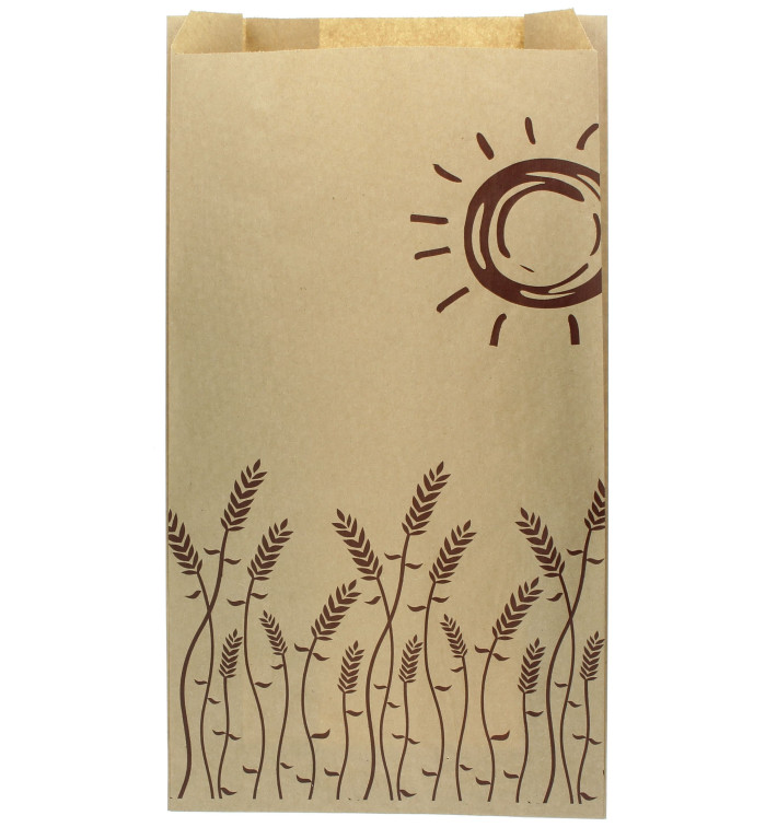 Sac Papier Kraft "Espigas" 18+7x32cm (100 Unités) Sac Papier Kraft "Espigas" 18+7x32cm (100 Unités)