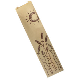 Sac Papier Kraft "Espigas" 12+6x50cm (100 Unités)