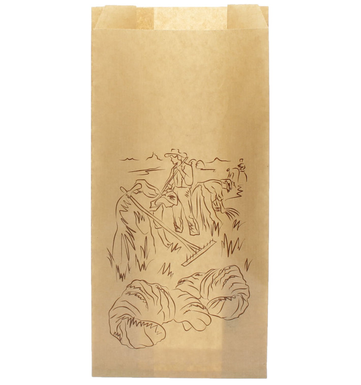Sac Papier Kraft "Siega" 14+7x28cm (1000 Unités) Sac Papier Kraft "Siega" 14+7x28cm (1000 Unités)