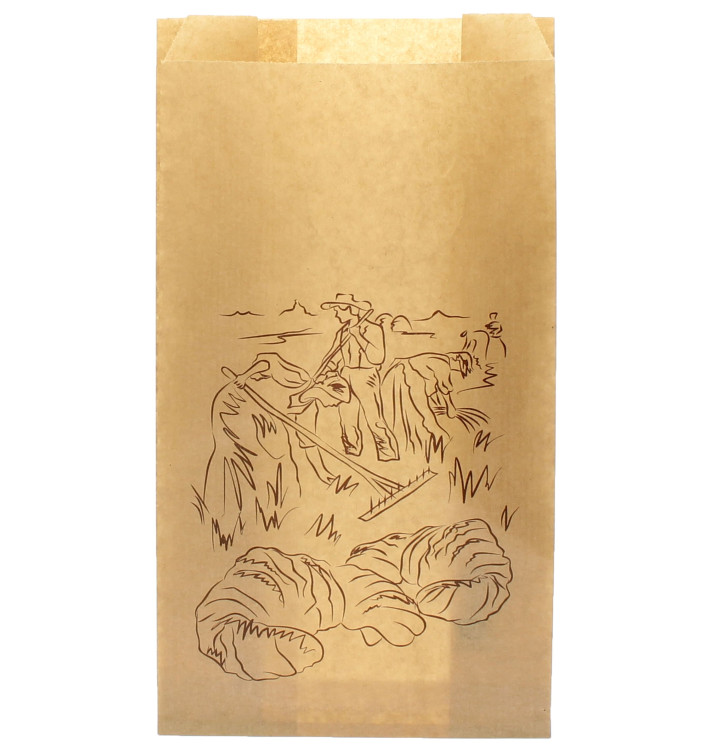 Sac Papier Kraft "Siega" 18+7x32cm (100 Unités) Sac Papier Kraft "Siega" 18+7x32cm (100 Unités)