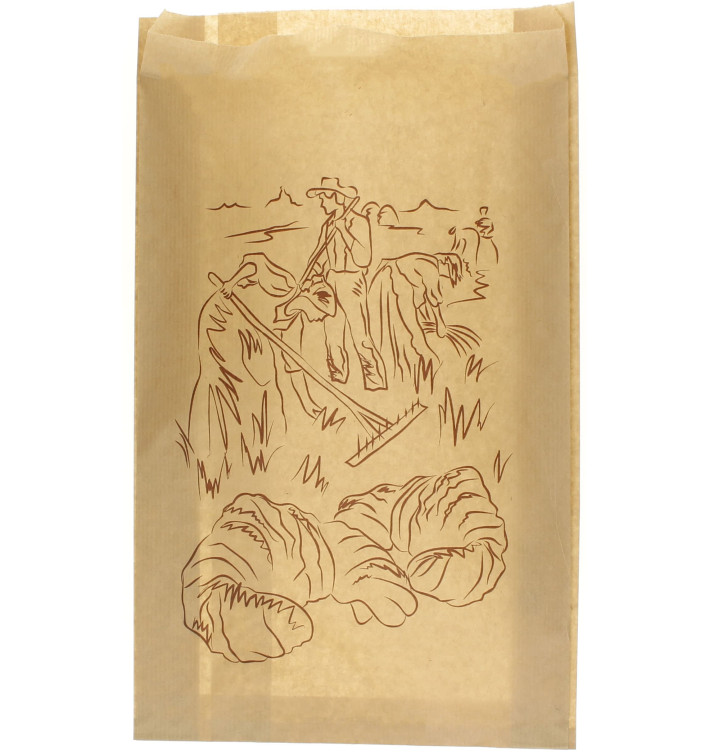 Sac Papier Kraft "Siega" 22+7x36cm (1000 Unités) Sac Papier Kraft "Siega" 22+7x36cm (1000 Unités)