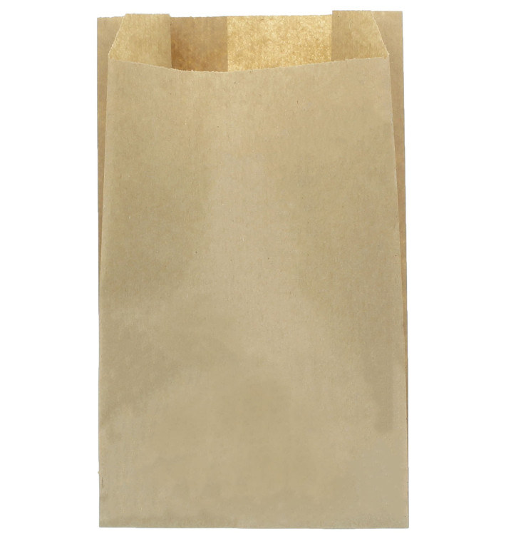 Sac Papier Kraft 25+8x36cm (100 Unités) Sac Papier Kraft 25+8x36cm (100 Unités)