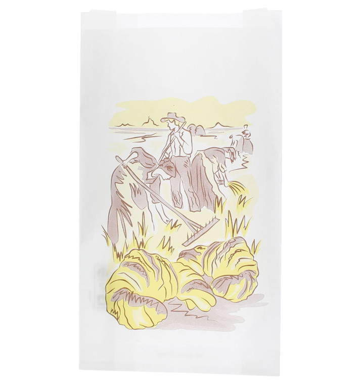 Sac Papier Blanc "Siega" 12+6x20cm (1000 Unités) Sac Papier Blanc "Siega" 12+6x20cm (1000 Unités)
