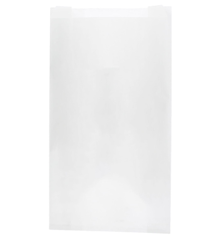 Sac Papier Blanc 14+7x24cm (1000 Unités) Sac Papier Blanc 14+7x24cm (1000 Unités)