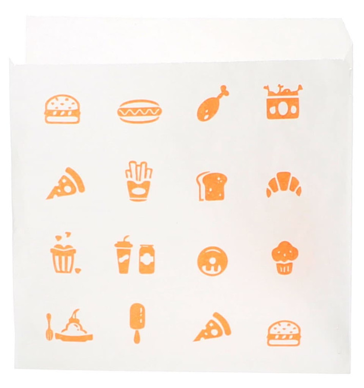 Sachet Papier Ouverture latérale "Saky Food" 15x15cm (3000 Utés) Sachet Papier Ouverture latérale "Saky Food" 15x15cm (3000 Utés)