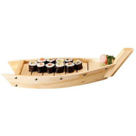 Bateau en Bois pour Sushi 44x13x11cm (1 Uté.)