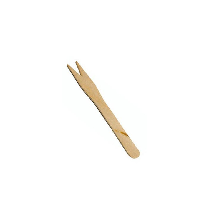 Mini Fourchette en bois 85mm (1000 Unités) Mini Fourchette en bois 85mm (1000 Unités)