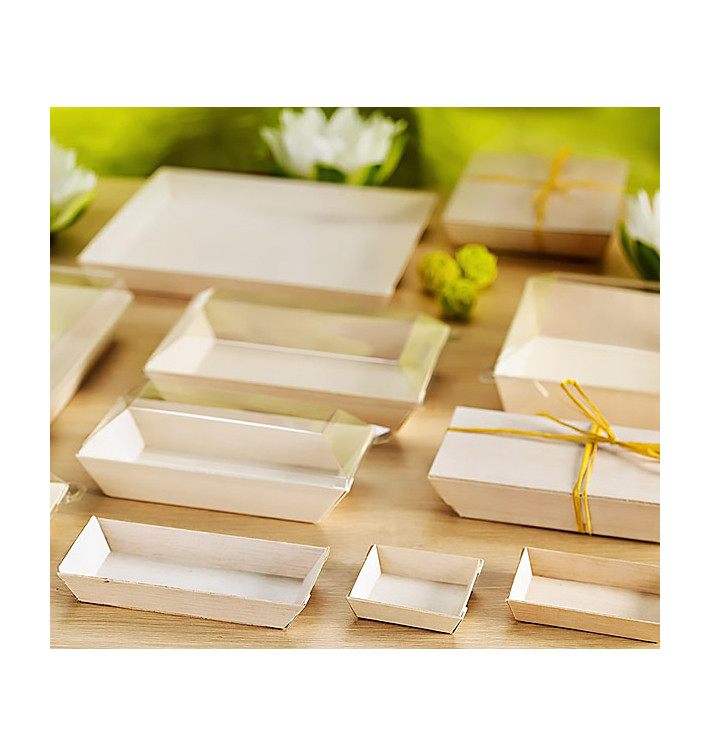 Assiette Carrée en Bois 13x13x2cm 500ml (25 Unités) Assiette Carrée en Bois 13x13x2cm 500ml (25 Unités)