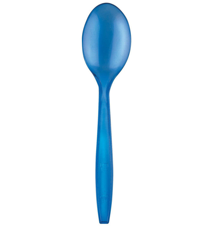 Cuillère Plastique PS Premium Bleu 190mm (1000 Utés) Cuillère Plastique PS Premium Bleu 190mm (1000 Utés)
