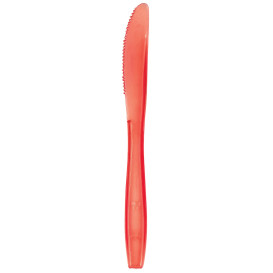 Couteau Plastique PS Premium Rouge 190mm (1000 Utés)