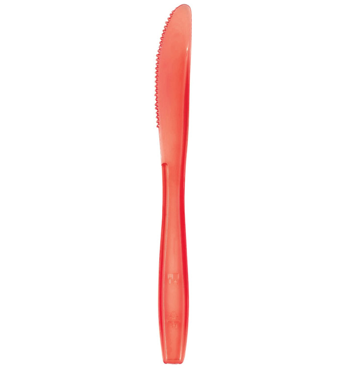 Couteau Plastique PS Premium Rouge 190mm (1000 Utés) Couteau Plastique PS Premium Rouge 190mm (1000 Utés)