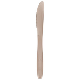 Couteau Plastique PS Premium Beige 190mm (50 Utés)