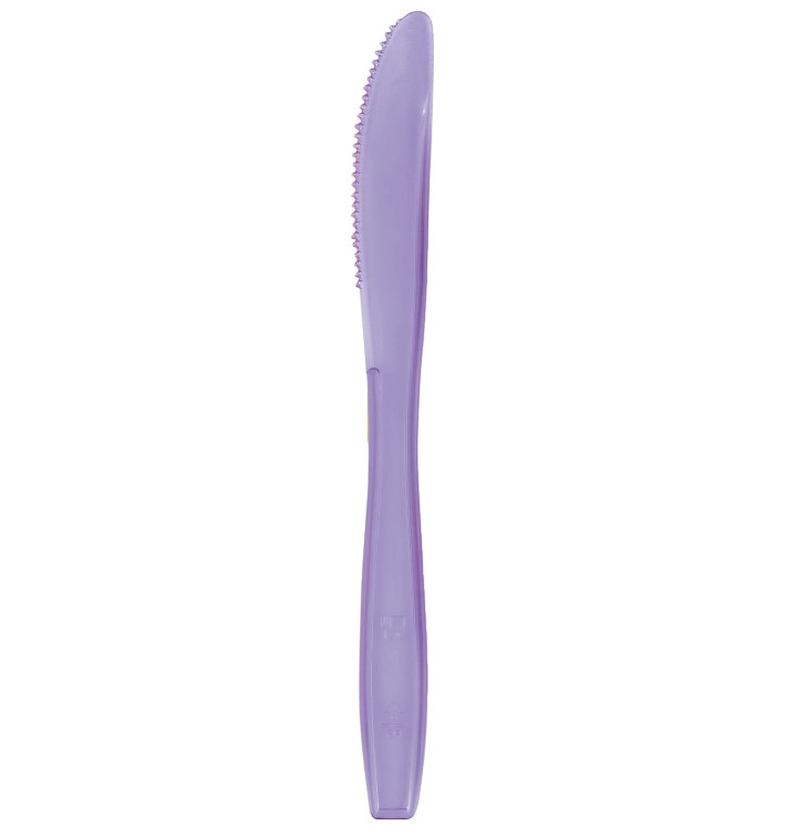 Couteau Plastique PS Premium Lilas 190mm (50 Utés) Couteau Plastique PS Premium Lilas 190mm (50 Utés)