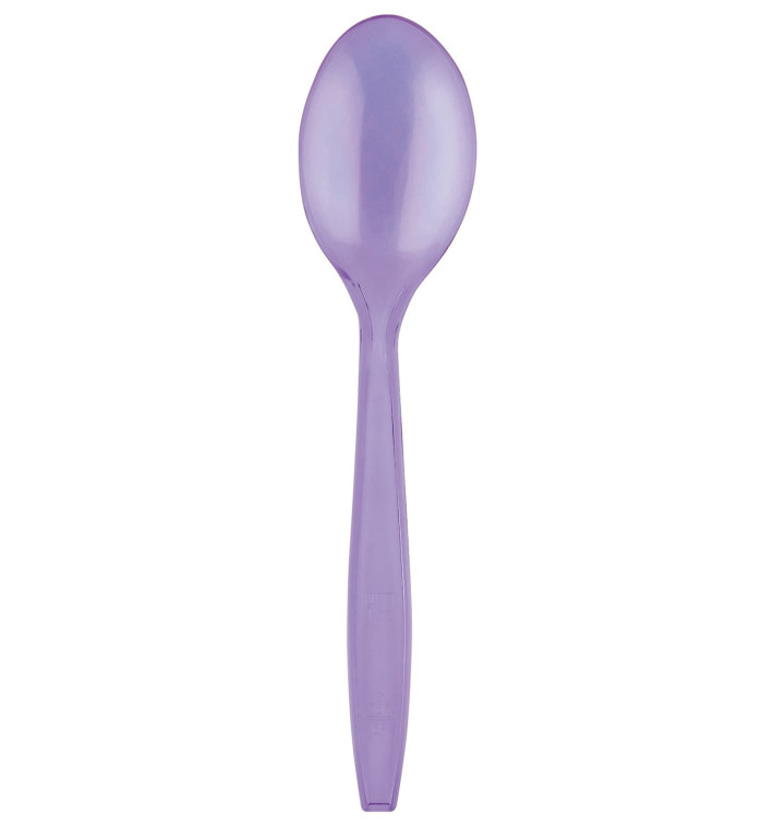 Cuillère Plastique PS Premium Lilas 190mm (1000 Utés)