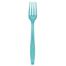 Fourchette Plastique PS Premium Turquoise 190mm (1000 Utés)