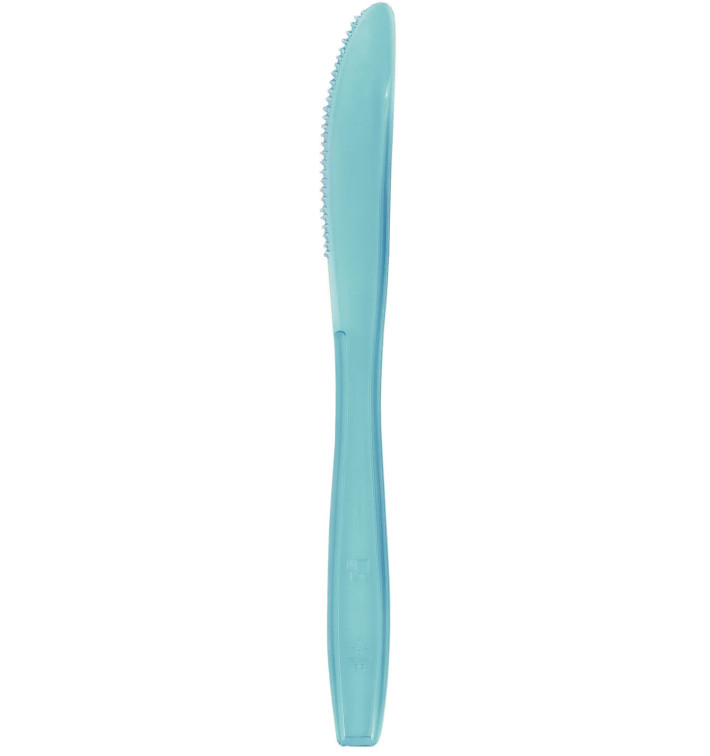 Couteau Plastique PS Premium Turquoise 190mm (1000 Utés) Couteau Plastique PS Premium Turquoise 190mm (1000 Utés)