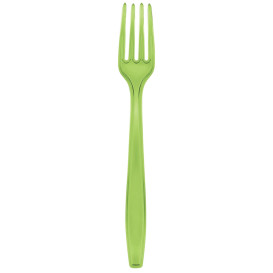 Fourchette Plastique PS Premium Vert Citron 190mm (1000 Utés)