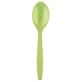 Cuillère Plastique PS Premium Vert Citron 190mm (50 Utés)