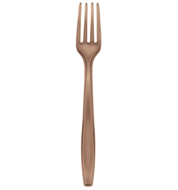 Fourchette Plastique PS Premium Marron 190mm (50 Utés) Fourchette Plastique PS Premium Marron 190mm (50 Utés)