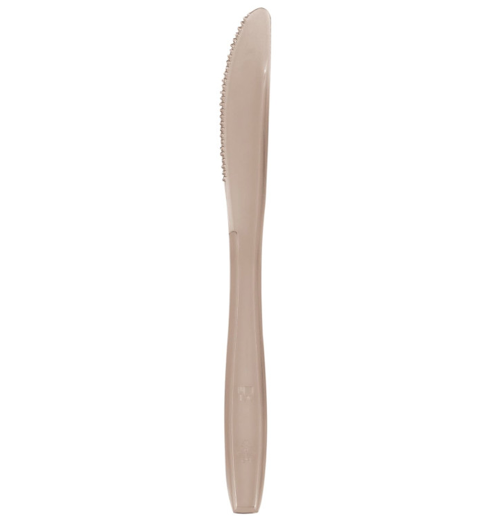 Couteau Plastique PS Premium Marron 190mm (50 Utés) Couteau Plastique PS Premium Marron 190mm (50 Utés)