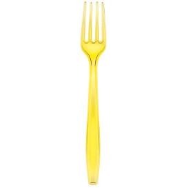 Fourchette Plastique PS Premium Jaune 190mm (1000 Utés)