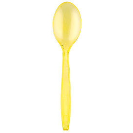 Cuillère Plastique PS Premium Jaune 190mm (50 Utés)