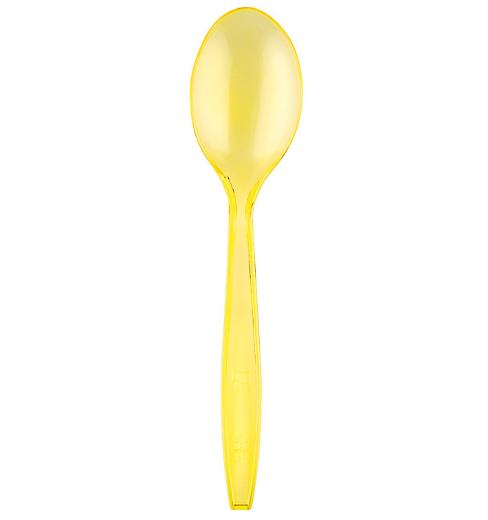 Cuillère Plastique PS Premium Jaune 190mm (50 Utés) Cuillère Plastique PS Premium Jaune 190mm (50 Utés)