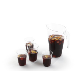 Verre Plastique PS Injecté Transparent 250ml (25 Unités)