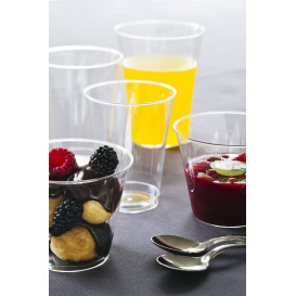 Verre Plastique PS Injecté Transparent 250ml (25 Unités)
