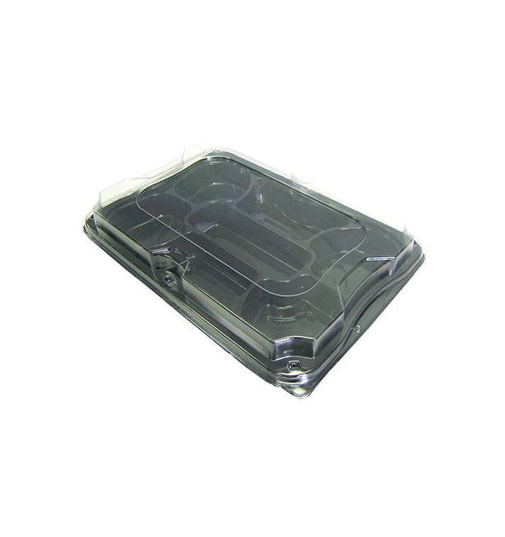 Plateau Rectangulaire 7C Noir et Couvercle 35x24cm (5 Utés) Plateau Rectangulaire 7C Noir et Couvercle 35x24cm (5 Utés)
