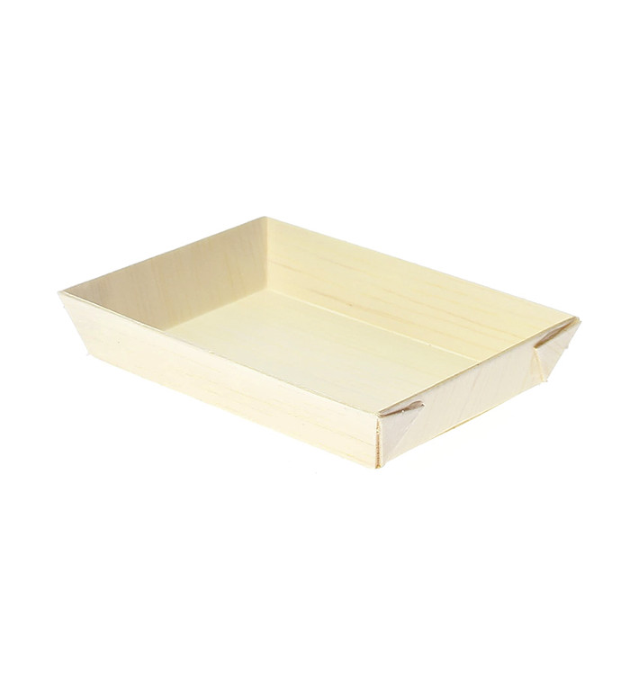 Plateau Mini en Bois 8,5x6x1,5cm (20 Unités)