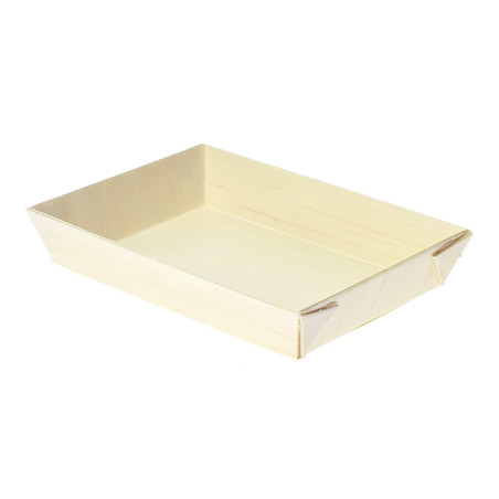 Plateau Mini en Bois 8,5x6x1,5cm (20 Unités)