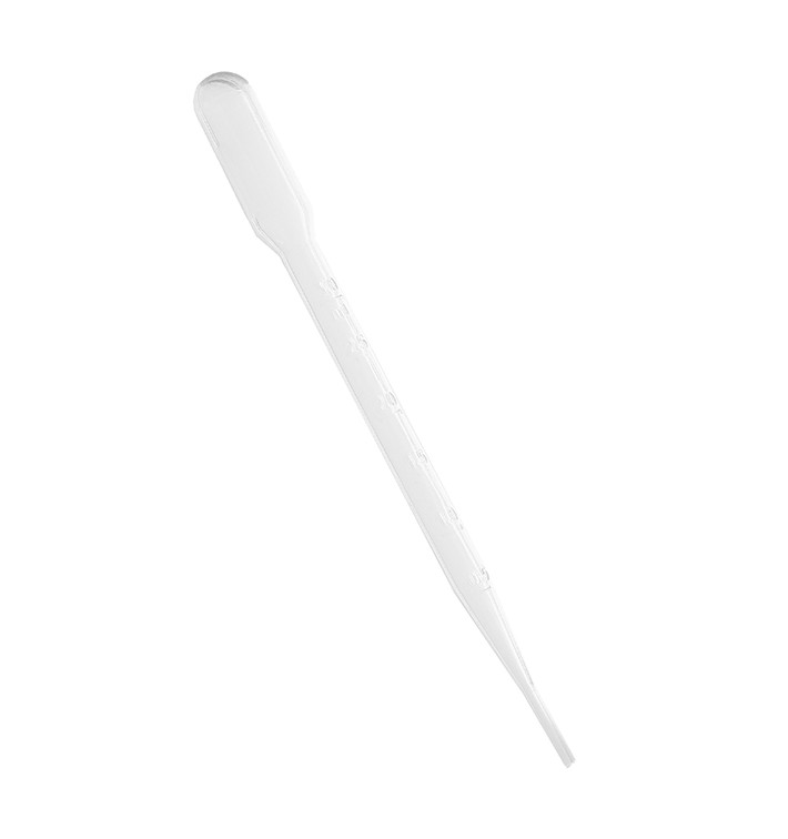 Pipette en Plastique pour Catering 3ml 16cm (25 Utés) Pipette en Plastique pour Catering 3ml 16cm (25 Utés)