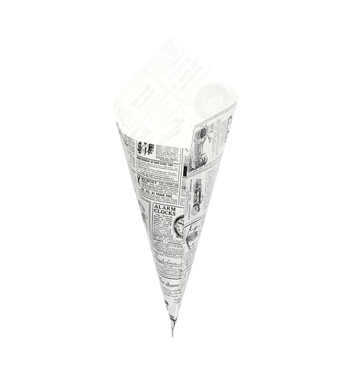 Cornet en Papier Ingraissable 340mm 400g (250 Unités) Cornet en Papier Ingraissable 340mm 400g (250 Unités)