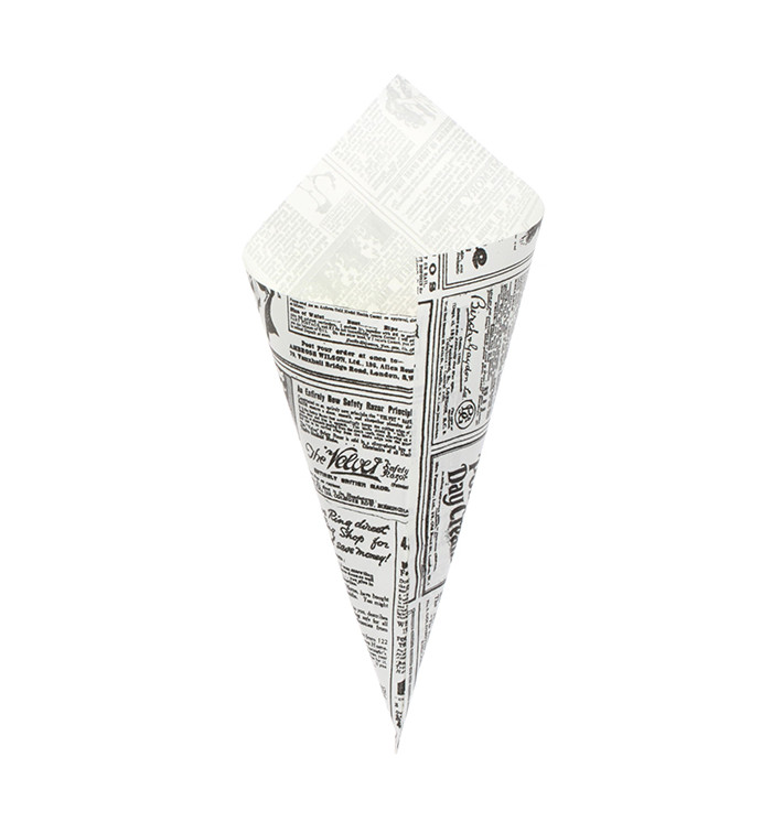 Cornet en Papier Ingraissable 295mm 250g (2.000 Unités) Cornet en Papier Ingraissable 295mm 250g (2.000 Unités)