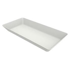 Mini Plateau en Canne à Sucre Blanc 13x7cm (600 Utés)