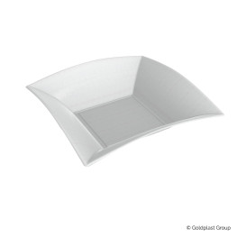 Assiette Creuse Canne à Sucre Blanc Nice 180x180mm (50 Utés)