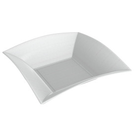 Assiette Creuse Canne à Sucre Blanc Nice 180x180mm (50 Utés)