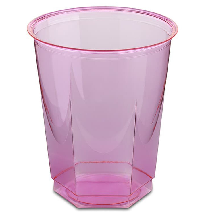 Gobelet Plastique Hexagonal Fuchsia PS Cristal 250ml (10 Utés) Gobelet Plastique Hexagonal Fuchsia PS Cristal 250ml (10 Utés)