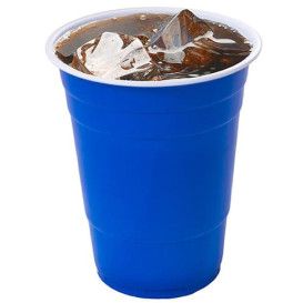 Gobelet Plastique Bleu Americain 550ml (25 Utés)