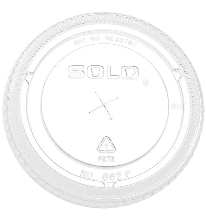 Couverce Plat ave Passage PET Cristal Ø8,3cm (100 Utés) Couverce Plat ave Passage PET Cristal Ø8,3cm (100 Utés)