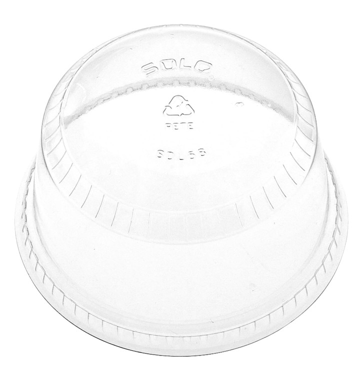 Couvercle Dôme Fermé PET Cristal Ø9,2cm (1000 Unités) Couvercle Dôme Fermé PET Cristal Ø9,2cm (1000 Unités)
