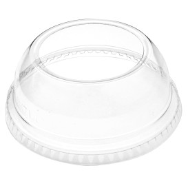 Couvercle Dôme Ouvert PET Cristal Ø9,2cm (1000 Utés)