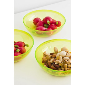 Bol PS Cristal Dur Vert 400ml Ø14cm (4 Utés)