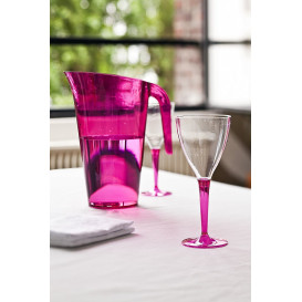 Carafe Plastique Framboise Réutilisable 1.500 ml (20 Unités)