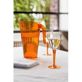 Verre à Vin Plastique Orange 130ml (6 Utés)