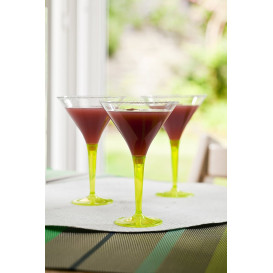 Verre à Cocktail Plastique Vert 100ml (6 Unités)