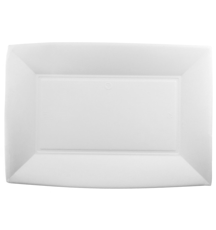 Plateau en Canne à Sucre Blanc Nice 280x190mm (500 Unités) Plateau en Canne à Sucre Blanc Nice 280x190mm (500 Unités)