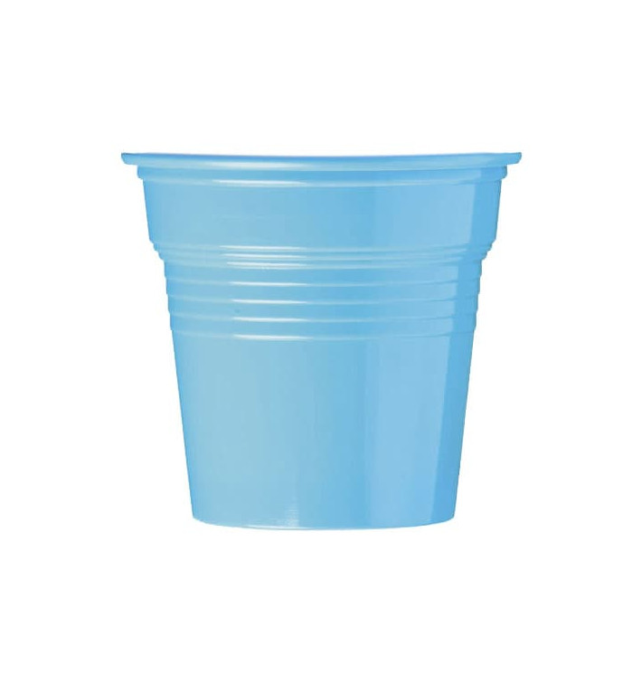 Gobelet Plastique PS Bleu Clair 80ml Ø5,7cm (50 Utés) Gobelet Plastique PS Bleu Clair 80ml Ø5,7cm (50 Utés)