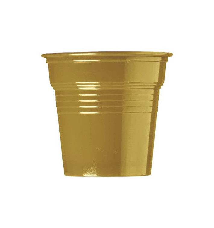 Gobelet Plastique PS Or 80ml Ø5,7cm (750 Utés) Gobelet Plastique PS Or 80ml Ø5,7cm (750 Utés)
